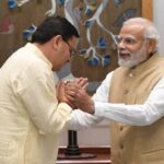 Uttarakhand Cheif Minister Pushkar Singh Dhami with PM Modi